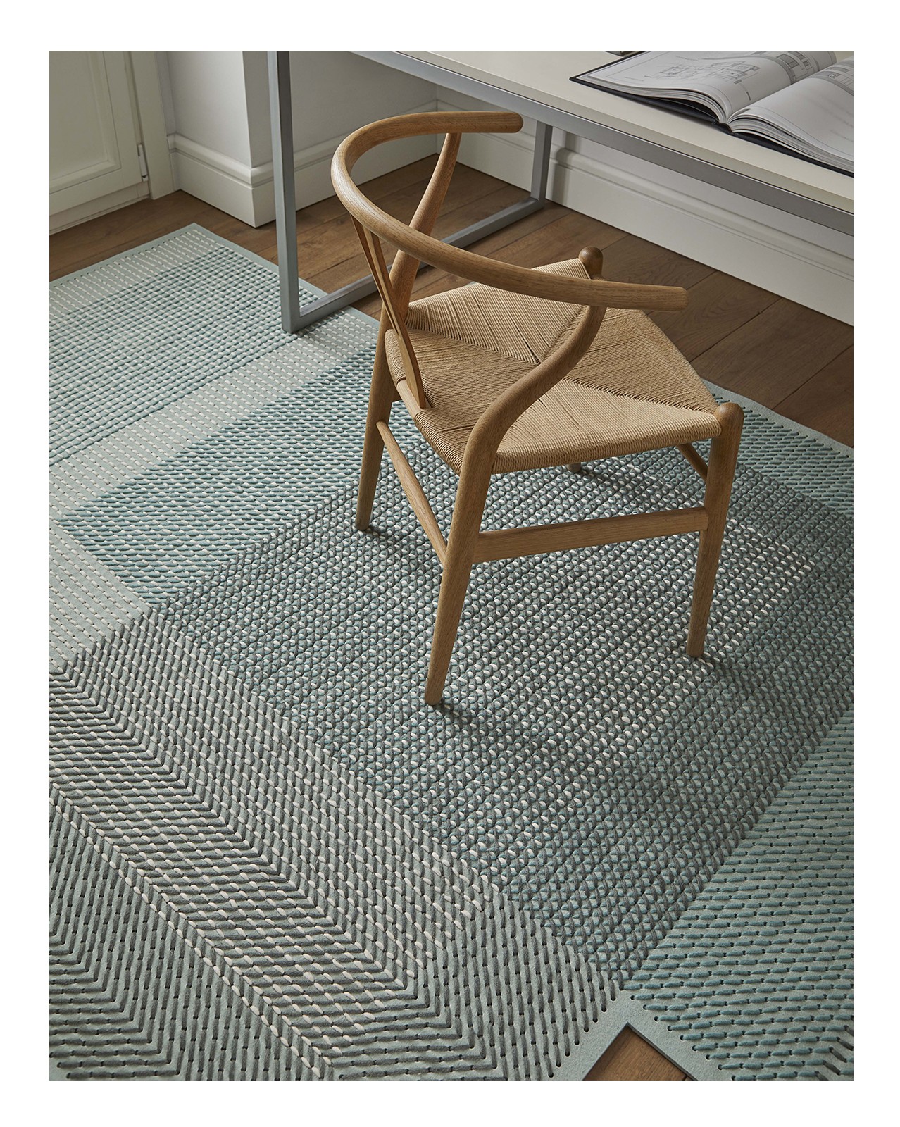 Alfombra Canevas Geo verde de Gan Rugs - Moises Showroom