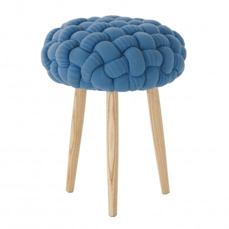 KNITTED STOOLS STOOL BLUE