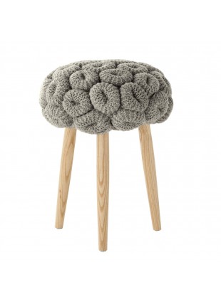 KNITTED STOOLS STOOL GRAY
