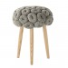 KNITTED STOOLS STOOL GRAY